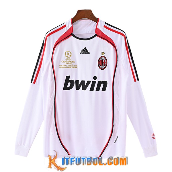 Camisetas De Futbol AC Milan Retro Segunda Manga Largas 2006/2007
