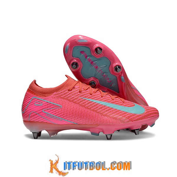 Nike Botas De Fútbol AIR ZOOM MERCURIAL VAPOR XVI ELITE SG-PRO Rosa/Azul