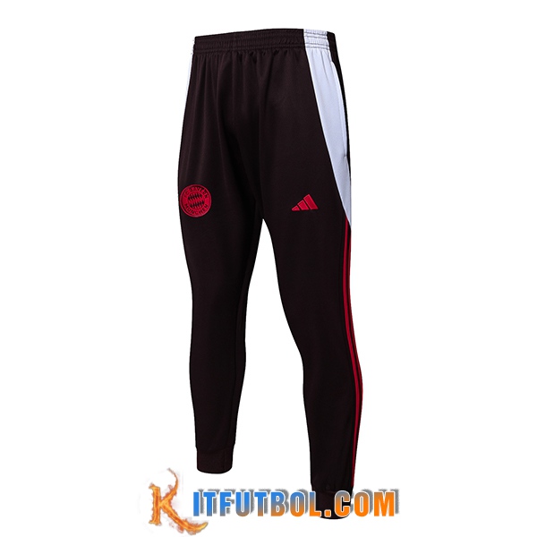 Pantalon Entrenamiento Bayern Munich Marrón/Blanco 2025/2026