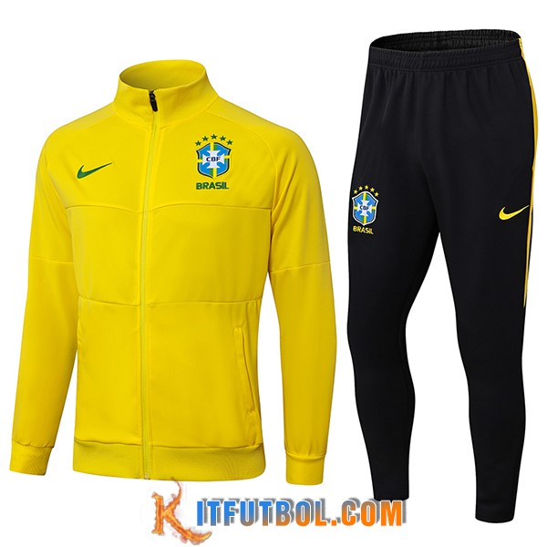 Chandal Equipos De Futbol Chaquetas Brasil Amarillo 2025/2026
