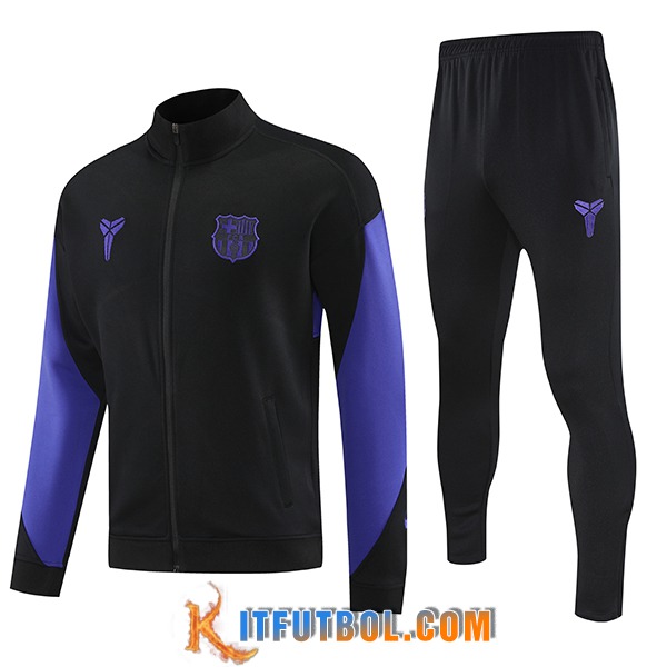 Chandal Equipos De Futbol Chaquetas FC Barcelona Negro/Violeta 2025/2026