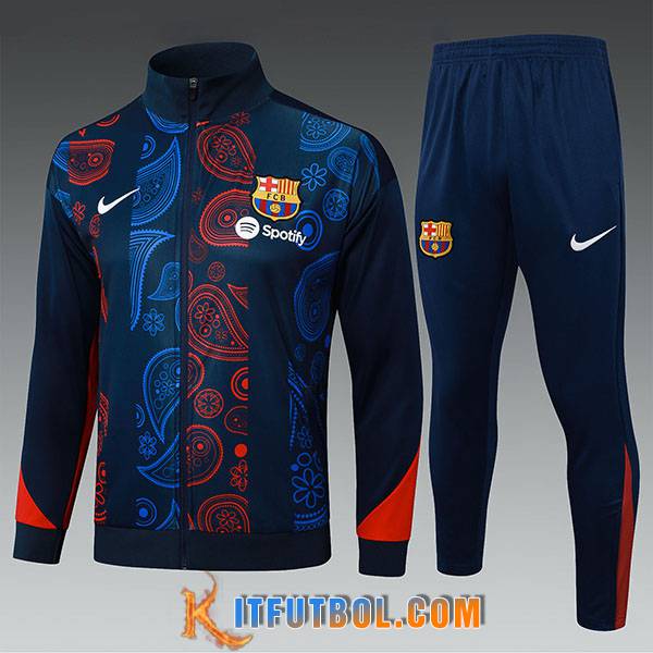 Chandal Equipos De Futbol Chaquetas FC Barcelona Ninos Azul/Rojo 2025/2026