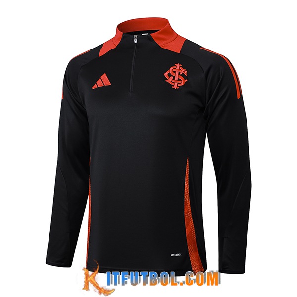 Sudadera De Entrenamiento SC Internacional Negro/Rojo 2025/2026