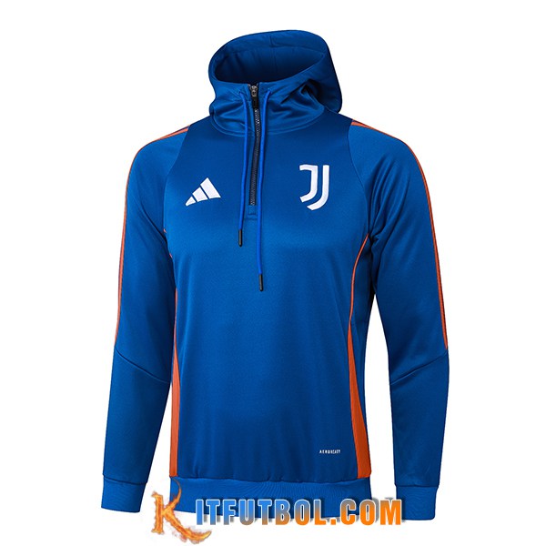 Sudadera De Entrenamiento Capucha Juventus Azul/Naranja 2025/2026