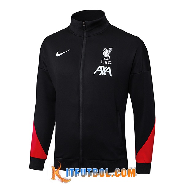 Chaquetas Futbol FC Liverpool Negro/Rojo 2025/2026
