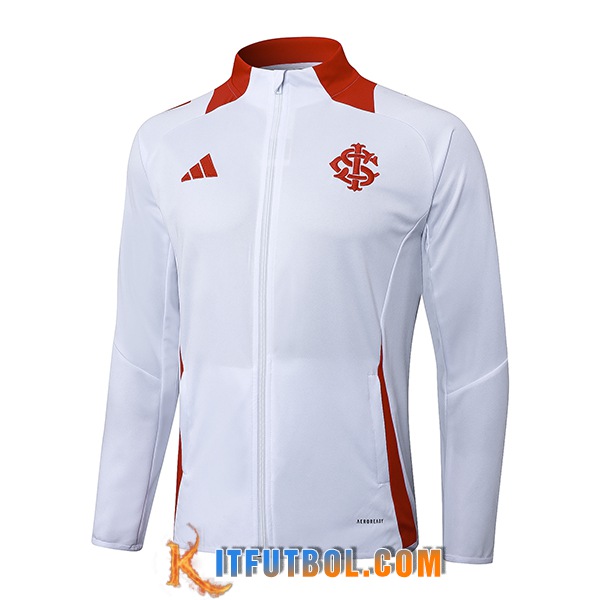 Chaquetas Futbol SC Internacional Blanco/Rojo 2025/2026