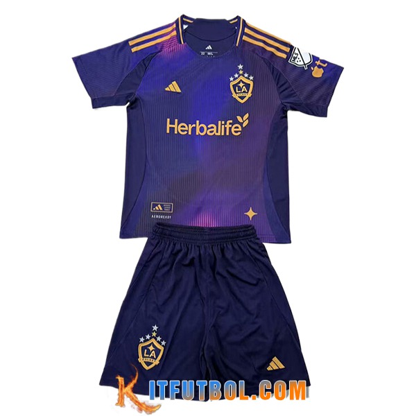 Nueva Camisetas De Futbol LA Galaxy Ninos Segunda 2025/2026