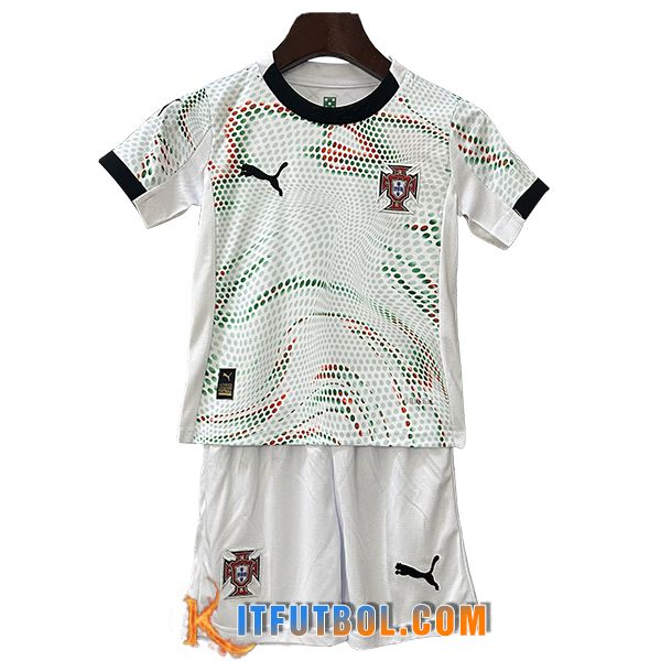 Nueva Camisetas De Futbol Portugal Ninos Segunda 2025/2026
