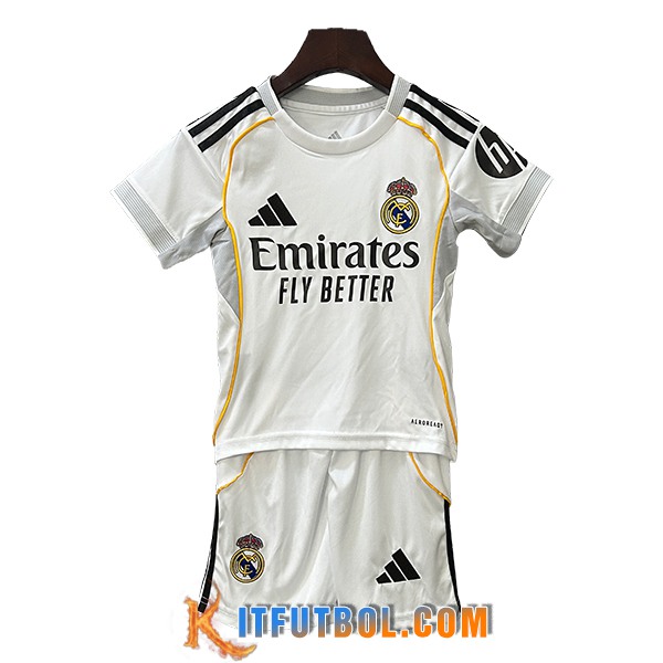 Camisetas De Futbol Real Madrid Ninos Primera 2025/2026