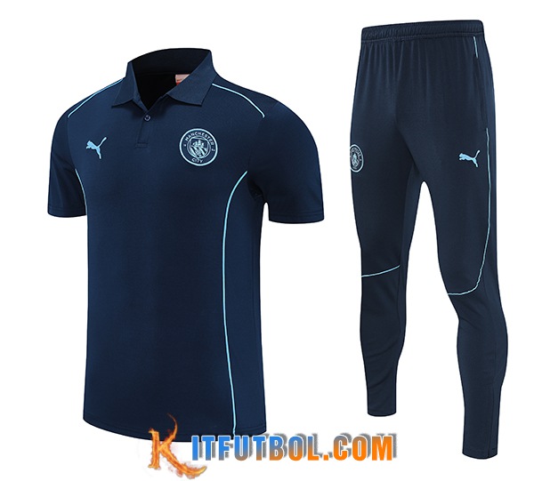 Camiseta Polo Manchester City azul real 2025/2026