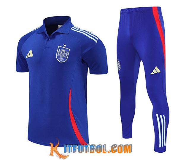 Camiseta Polo España Azul 2025/2026