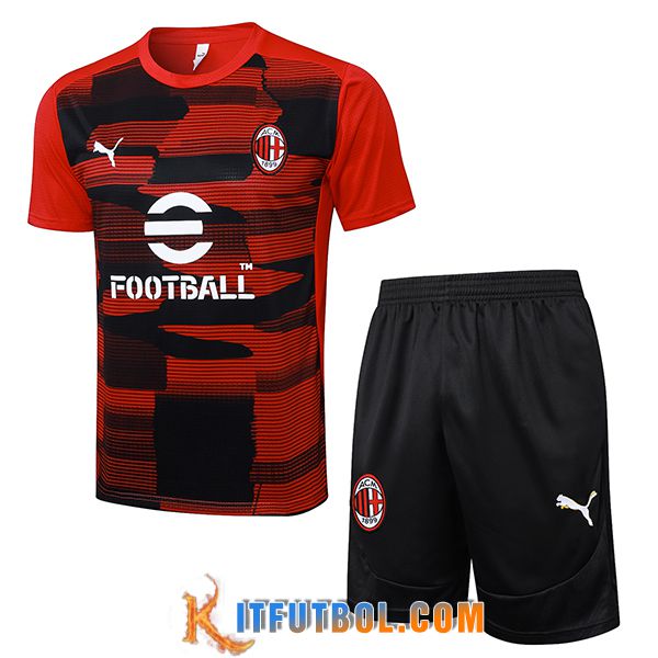 Camiseta Entrenamiento AC Milan Rojo/Negro 2025/2026