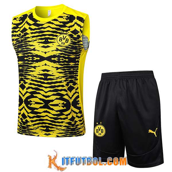 Camiseta Entrenamiento sin mangas Dortmund Amarillo/Negro 2025/2026