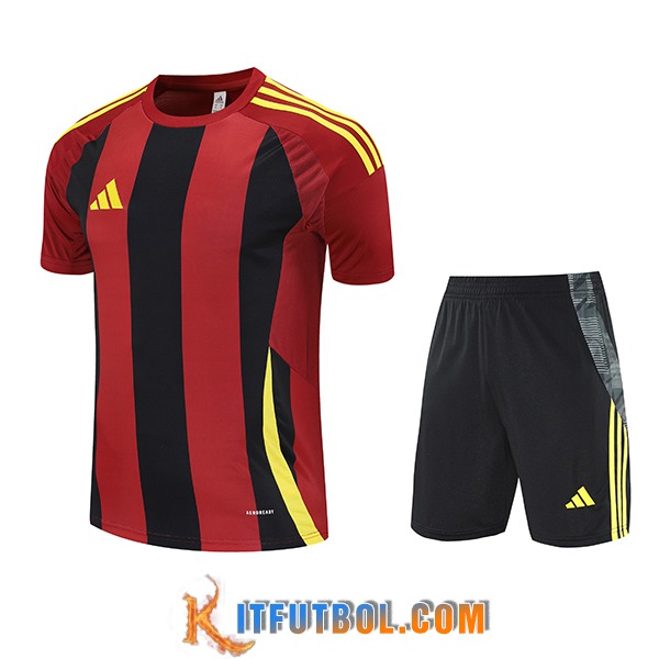 Camiseta Entrenamiento Adidas Negro/Rojo/Amarillo 2025/2026