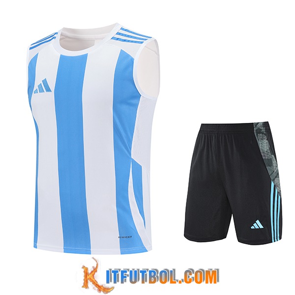 Camiseta Entrenamiento sin mangas Adidas Blanco/Azul 2025/2026