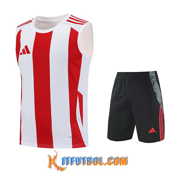 Camiseta Entrenamiento sin mangas Adidas Blanco/Rojo 2025/2026