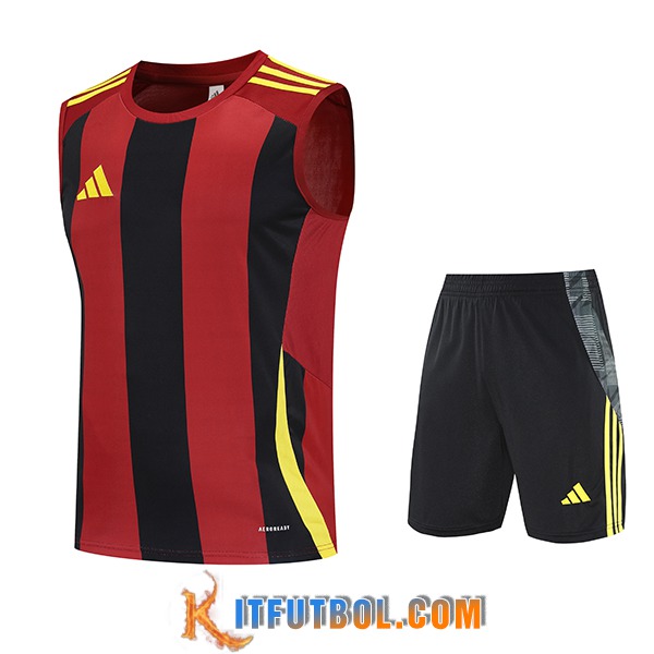 Camiseta Entrenamiento sin mangas Adidas Negro/Rojo/Amarillo 2025/2026