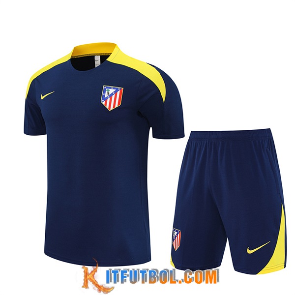 Camiseta Entrenamiento Atletico Madrid Azul/Amarillo 2025/2026