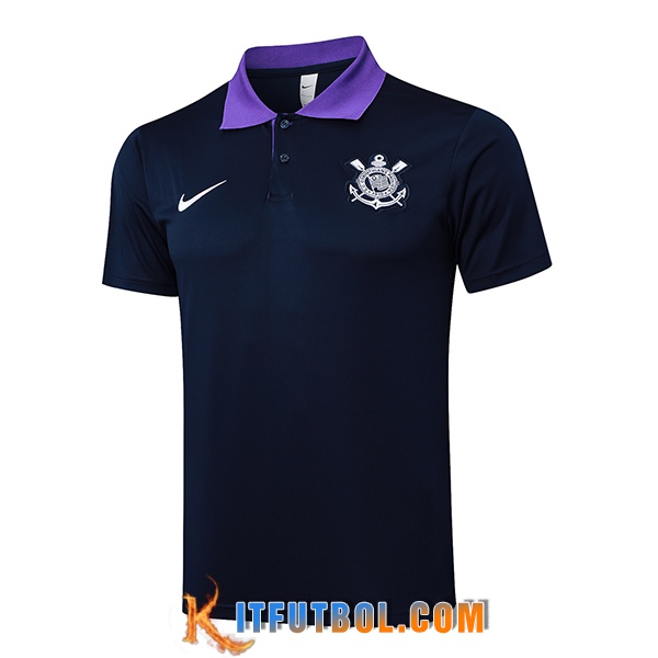 Camiseta Polo Corinthians Negro/Violeta 2025/2026
