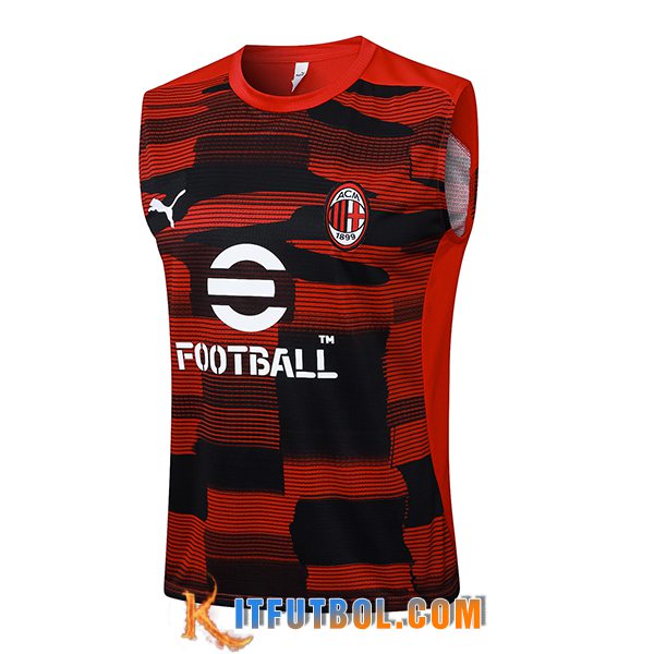 Chalecos De Futbol AC Milan Rojo/Negro 2025/2026