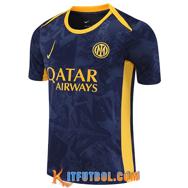 Camiseta Entrenamiento Inter Milan Azul/Jaun 2025/2026