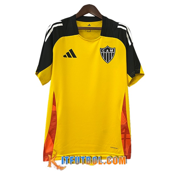 Camiseta Entrenamiento Atletico Mineiro Amarillo/Negro/Naranja 2025/2026