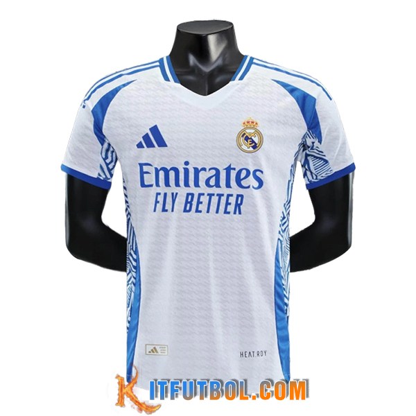 Camiseta Entrenamiento Real Madrid Blanco/Azul 2025/2026