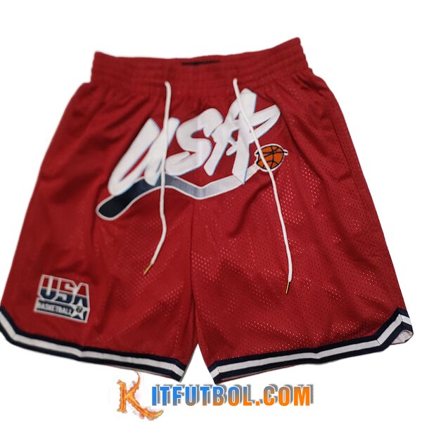 Cortos NBA USA 2025/26 Rojo -02