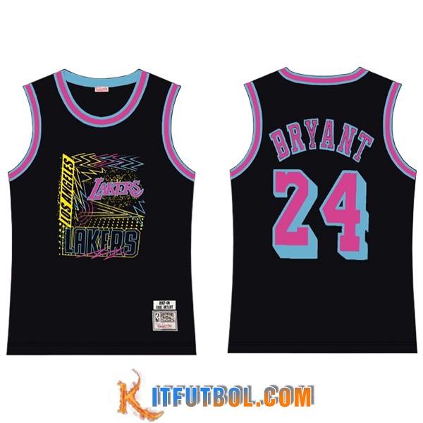 Camisetas NBA Los Angeles Lakers (BRYANT #24) 2025/26 Negro/Rosa