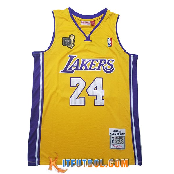 Camisetas NBA Los Angeles Lakers (BRYANT #24) 2025/26 Amarillo/Violeta