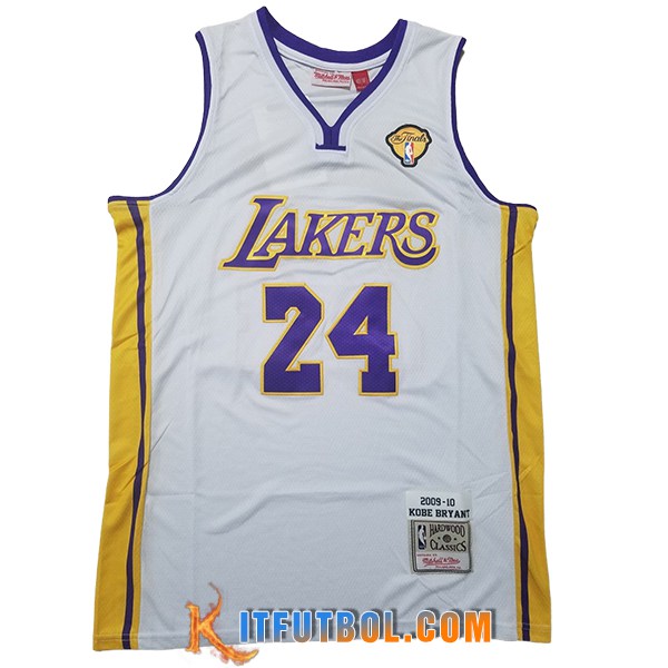 Camisetas NBA Los Angeles Lakers (BRYANT #24) 2025/26 Blanco/Amarillo/Violeta