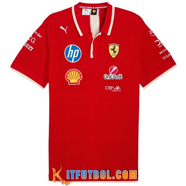 Polo Scuderia Ferrari F1 Team Rojo 2025 -03