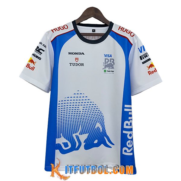 Camiseta de manga corta RedBull Racing F1 Team Blanco/Azul 2025
