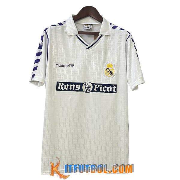 Camisetas De Futbol Real Madrid Retro Primera 1989/1990