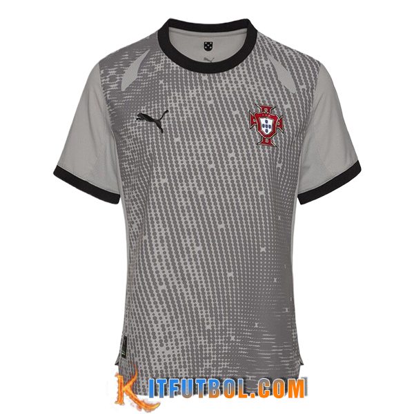 Nueva Camiseta Equipo Nacional Portugal Portero Gris 2025/2026