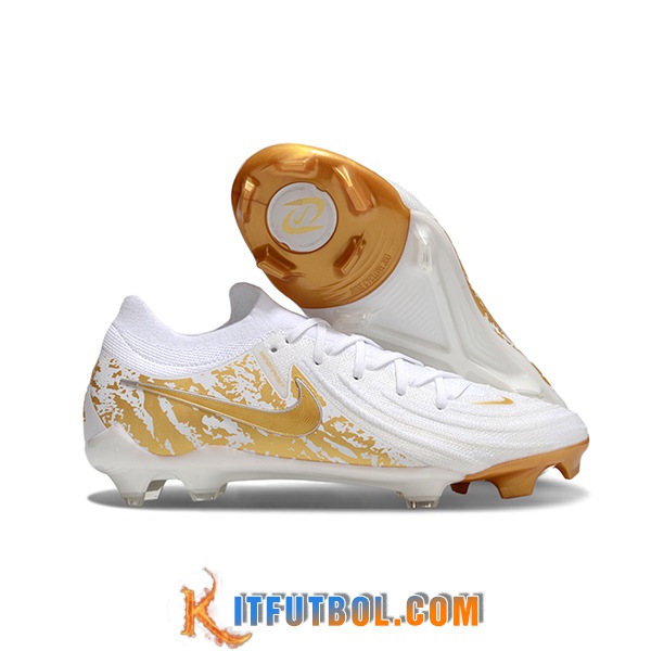 Nike Botas De Fútbol Phantom Luna Elite NU FG Blanco/Amarillo -02