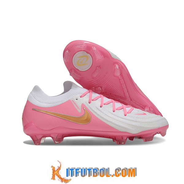 Nike Botas De Fútbol Phantom Luna Elite NU FG Blanco/Rosa -02