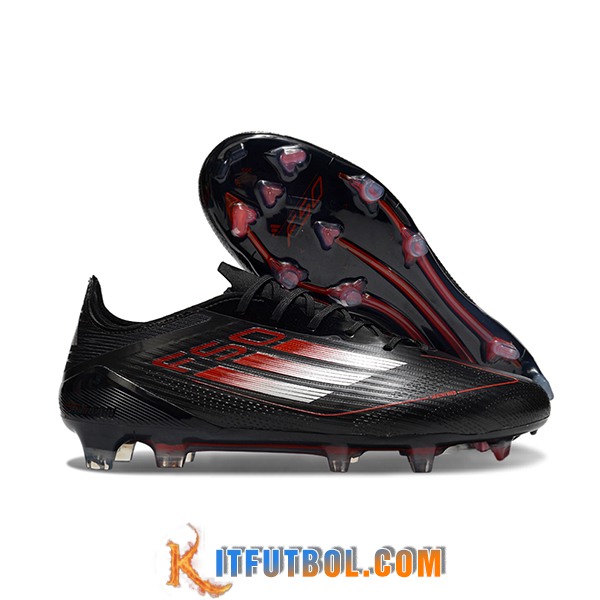 Adidas Botas De Fútbol F50 ELITE FG Negro/Rojo