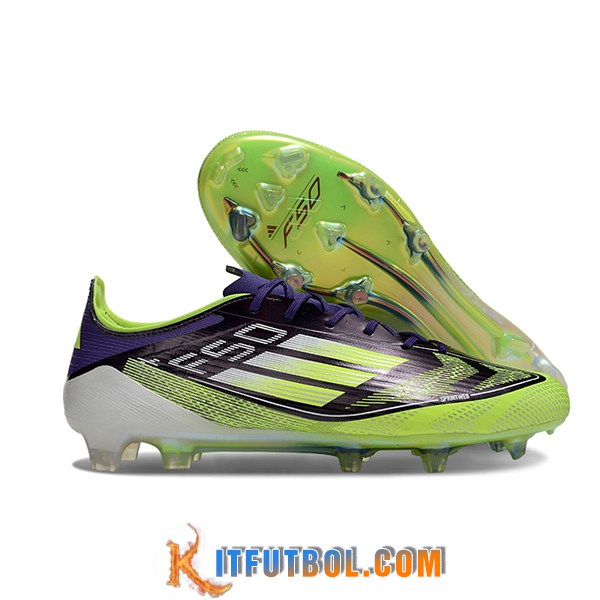 Adidas Botas De Fútbol F50 ELITE FG Verde/Negro/Violeta