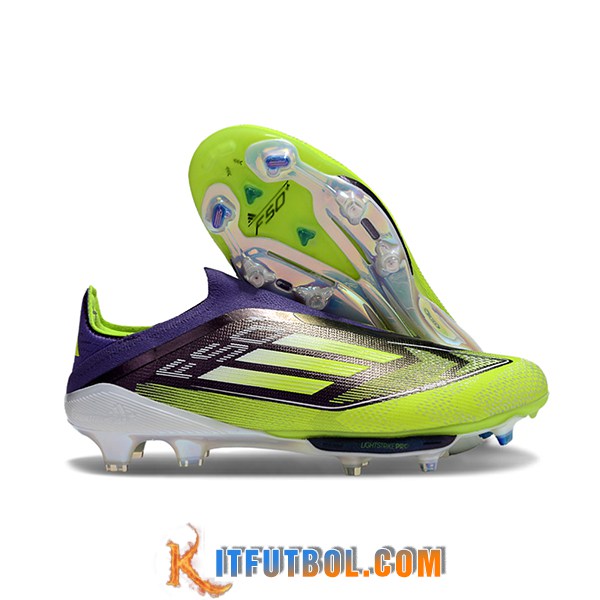 Adidas Botas De Fútbol F50+ FG Verde/Negro/Violeta