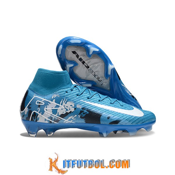 Nike Botas De Fútbol Air Zoom Mercurial Superfly IIX Elite FG Azul