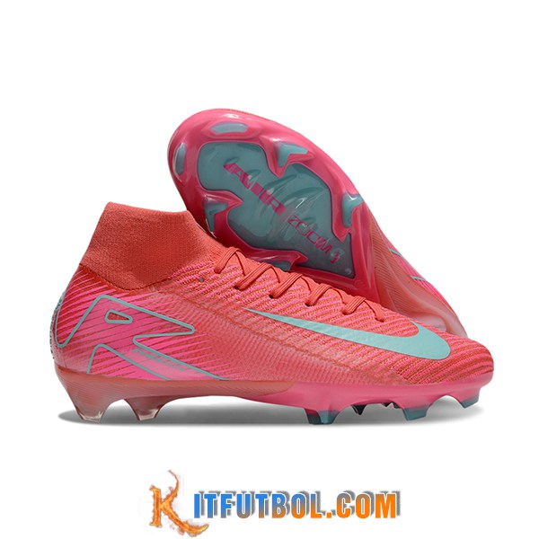 Nike Botas De Fútbol Air Zoom Mercurial Superfly IIX Elite FG Rosa/Azul