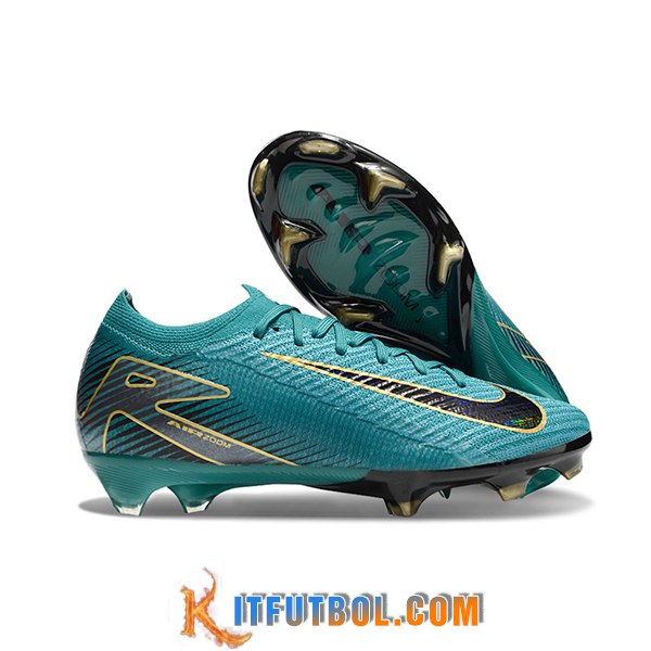 Nike Botas De Fútbol AIR Zoom Mercurial Vapor 16 Elite XXV FG Verde/Negro -03
