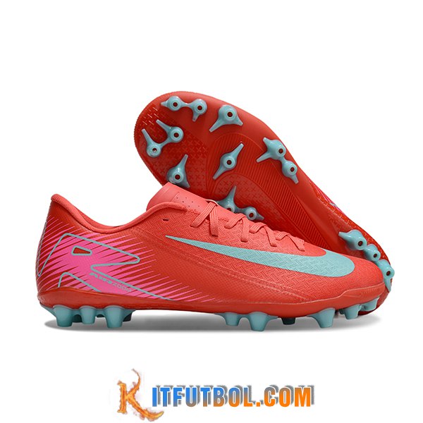Nike Botas De Fútbol AIR ZOOM MERCURIAL VAPOR XVI ACADEMY X MBAPPE AG Naranja/Azul
