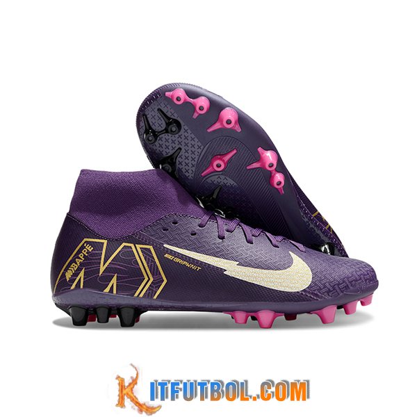 Nike Botas De Fútbol Mercurial Superfly 10 Academy Violeta/Beige