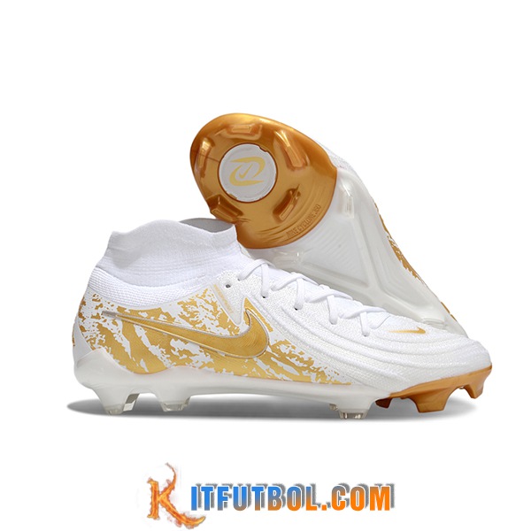 Nike Botas De Fútbol Phantom Luna Elite NU FG Blanco/Amarillo