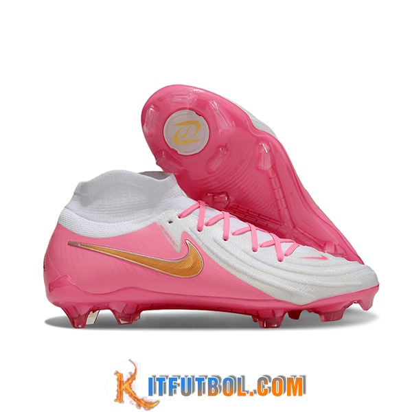 Nike Botas De Fútbol Phantom Luna Elite NU FG Blanco/Rosa