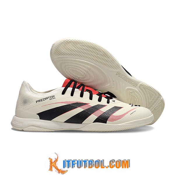 Adidas Botas De Fútbol PREDATOR 25 ELITE IC BOOTS Blanco/Negro/Rojo