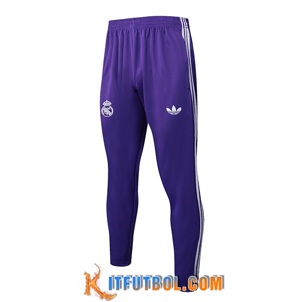 Pantalon Entrenamiento Real Madrid Violeta/Blanco 2025/2026
