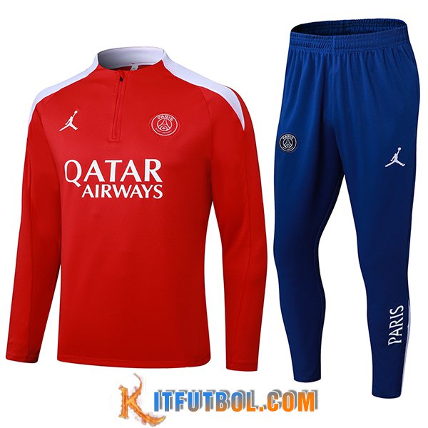 Chandal Equipos De Futbol PSG Rojo/Blanco 2025/2026